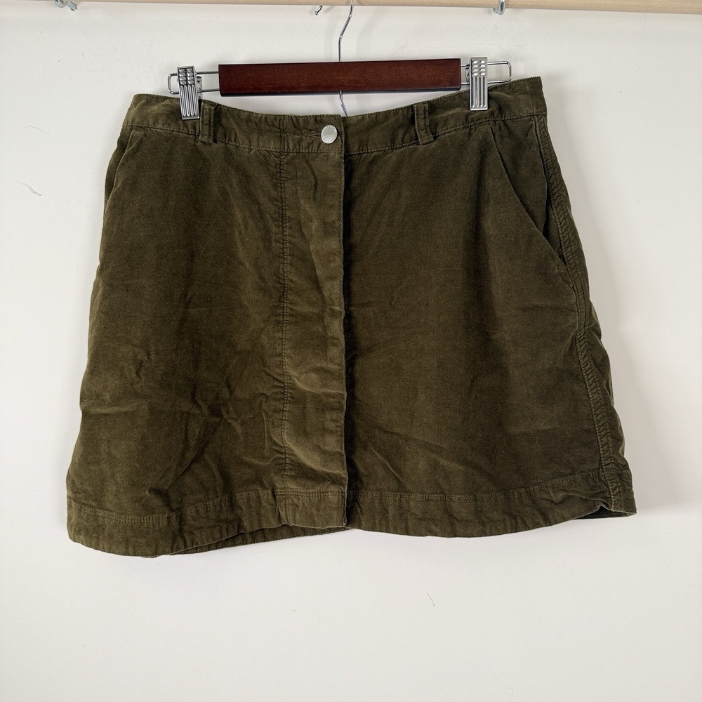Timberland‎ Mini Skirt Corduroy Olive Green Size 31